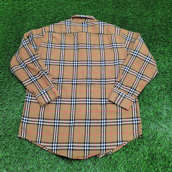 Vintage Madras Plaid Button Shirt XL/XLT 24x31 Shadow - Picture 3 of 14